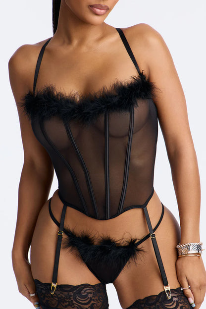 Lingerie Sets Collection: Explore a range of mesmerizing Mi Amore lingerie sets, perfect for every occasion. Find the best lingerie sets in Trinidad and Tobago fashion. Shop Good Girl- 2 Piece Bustier Set- Black
