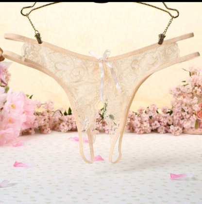Lace thong with floral background. After Hours- Lace Crotchless Panties- Beige (One size)
Shop Mi Amore’s luxurious lingerie teddies. Perfect for intimate wear and special occasions, delivered across Trinidad and Tobago
Mi Amore House of Styles