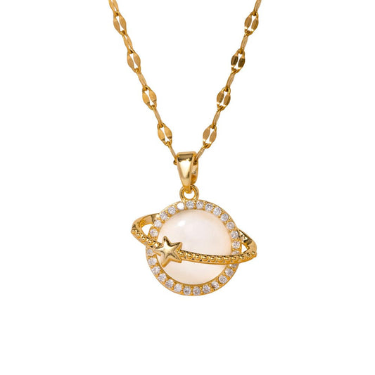 EMMA- PLANET NECKLACE- GOLD BY MI AMORE HOUSE OF STYLES